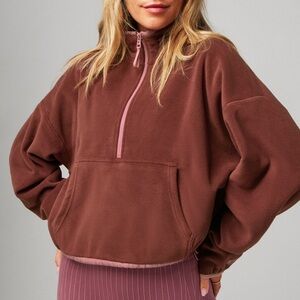 NWT Fabletics No Chill Fleece Half-Zip Size Medium